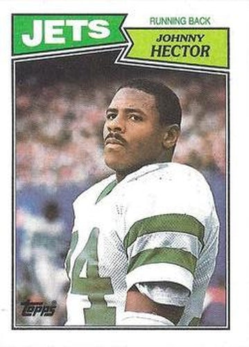 #130 Johnny Hector - New York Jets - 1987 Topps Football
