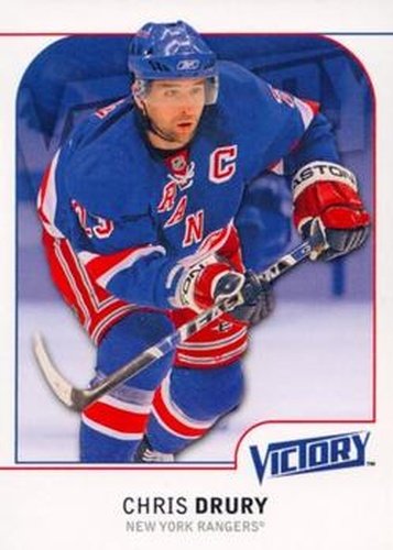 #130 Chris Drury - New York Rangers - 2009-10 Upper Deck Victory Hockey