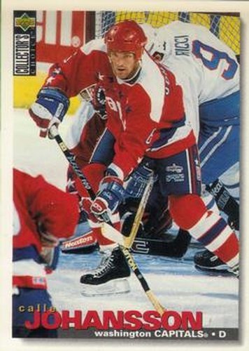 #130 Calle Johansson - Washington Capitals - 1995-96 Collector's Choice Hockey