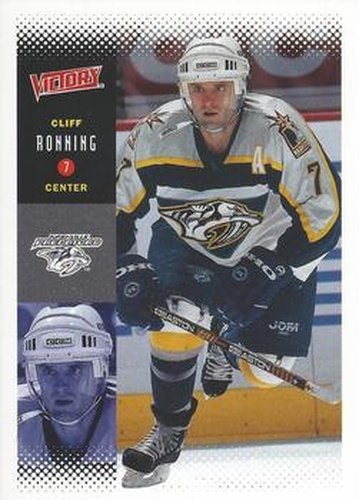 #130 Cliff Ronning - Nashville Predators - 2000-01 Upper Deck Victory Hockey