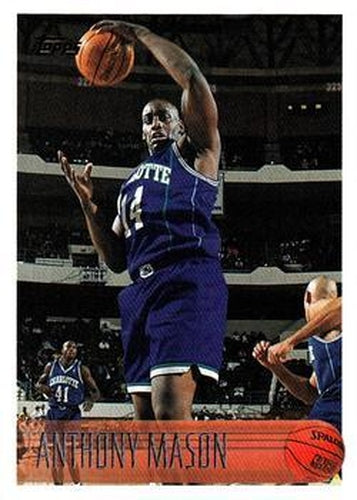 #130 Anthony Mason - Charlotte Hornets - 1996-97 Topps Basketball