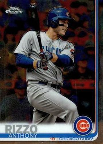 #130 Anthony Rizzo - Chicago Cubs - 2019 Topps Chrome Baseball