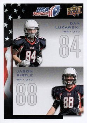 #130 Dan Lukawski / Jason Pirtle - USA - 2014 Upper Deck USA Football