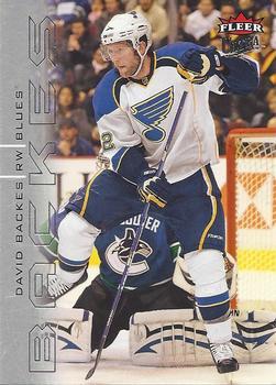 #130 David Backes - St. Louis Blues - 2009-10 Ultra Hockey
