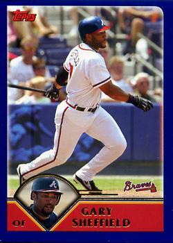 #130 Gary Sheffield - Atlanta Braves - 2003 Topps Baseball