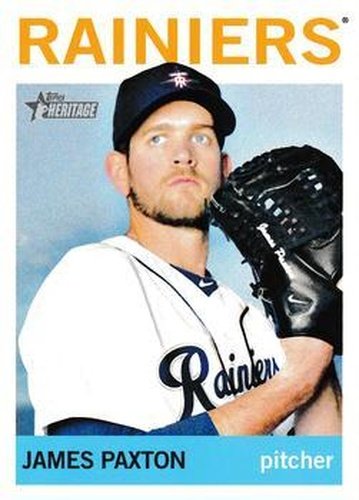 #130 James Paxton - Tacoma Rainiers - 2013 Topps Heritage Minor League Baseball