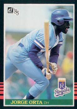 #130 Jorge Orta - Kansas City Royals - 1985 Donruss Baseball