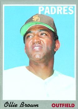 #130 Ollie Brown - San Diego Padres - 1970 Topps Baseball