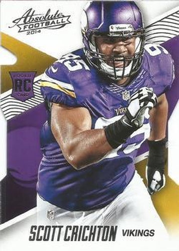 #130 Scott Crichton - Minnesota Vikings - 2014 Panini Absolute - Retail Football
