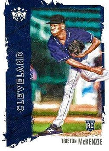#130 Triston McKenzie - Cleveland Indians - 2021 Panini Diamond Kings Baseball