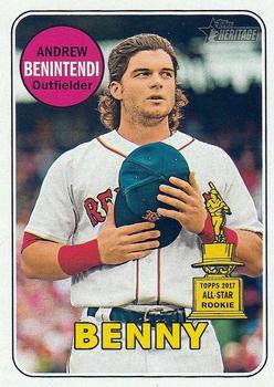 #130d Andrew Benintendi - Boston Red Sox - 2018 Topps Heritage Baseball