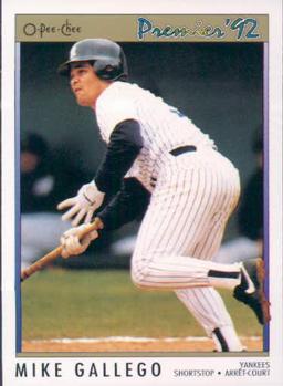 #131 Mike Gallego - New York Yankees - 1992 O-Pee-Chee Premier Baseball