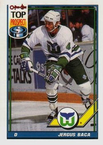 #131 Jergus Baca - Hartford Whalers - 1991-92 O-Pee-Chee Hockey
