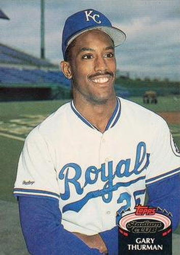 #131 Gary Thurman - Kansas City Royals - 1992 Stadium Club Baseball
