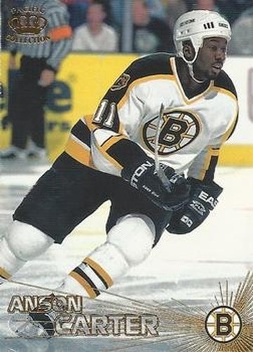 #131 Anson Carter - Boston Bruins - 1997-98 Pacific Crown Hockey