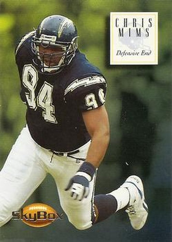 #131 Chris Mims - San Diego Chargers - 1994 SkyBox Premium Football