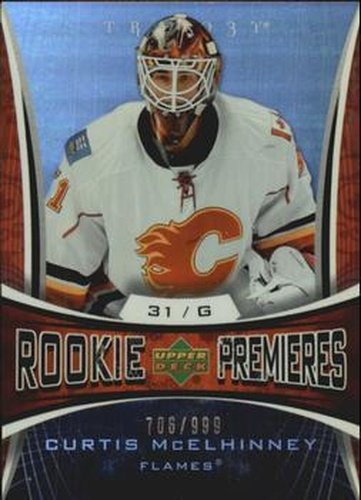 #131 Curtis McElhinney - Calgary Flames - 2007-08 Upper Deck Trilogy Hockey