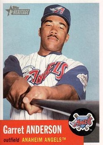 #131 Garret Anderson - Anaheim Angels - 2002 Topps Heritage Baseball