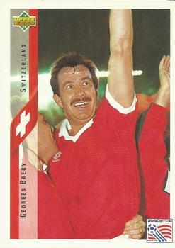 #131 Georges Bregy - Switzerland - 1994 Upper Deck World Cup Contenders English/Spanish Soccer