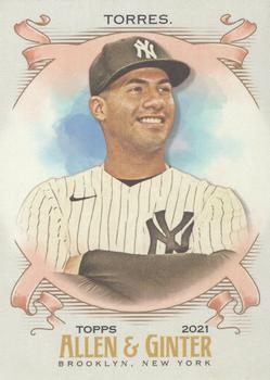 #131 Gleyber Torres - New York Yankees - 2021 Topps Allen & Ginter Baseball