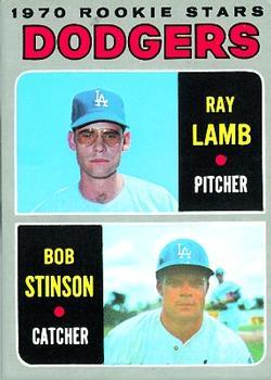 #131 Dodgers 1970 Rookie Stars Ray Lamb / Bob Stinson - Los Angeles Dodgers - 1970 Topps Baseball