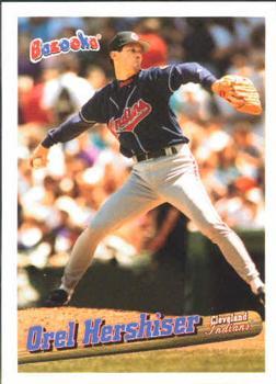#131 Orel Hershiser - Cleveland Indians - 1996 Bazooka Baseball