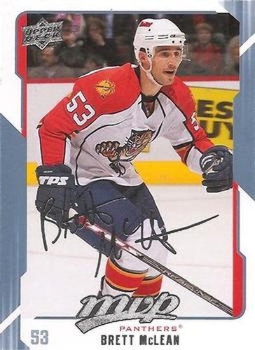 #131 Brett McLean - Florida Panthers - 2008-09 Upper Deck MVP Hockey