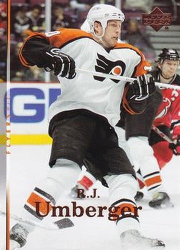 #132 R.J. Umberger - Philadelphia Flyers - 2007-08 Upper Deck Hockey