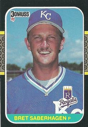 #132 Bret Saberhagen - Kansas City Royals - 1987 Donruss Baseball