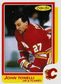 #132 John Tonelli - Calgary Flames - 1986-87 O-Pee-Chee Hockey