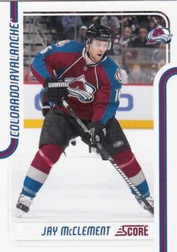 #132 Jay McClement - Colorado Avalanche - 2011-12 Score Hockey
