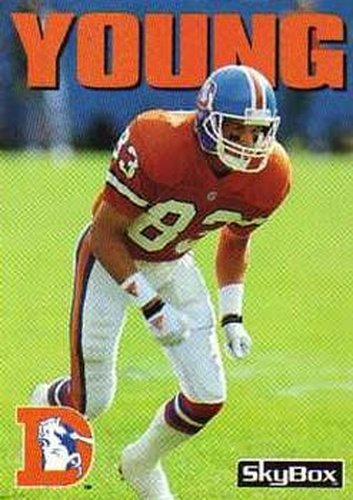 #132 Michael Young - Denver Broncos - 1992 SkyBox Impact Football