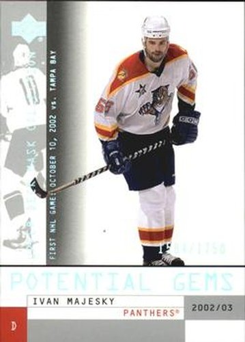 #132 Ivan Majesky - Florida Panthers - 2002-03 Upper Deck Mask Collection Hockey