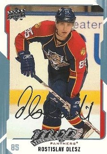 #132 Rostislav Olesz - Florida Panthers - 2008-09 Upper Deck MVP Hockey
