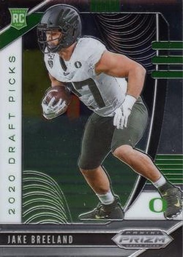 #132 Jake Breeland- Oregon Ducks - 2020 Panini Prizm Draft Picks Football