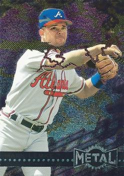 #132 Mark Lemke - Atlanta Braves - 1996 Metal Universe Baseball