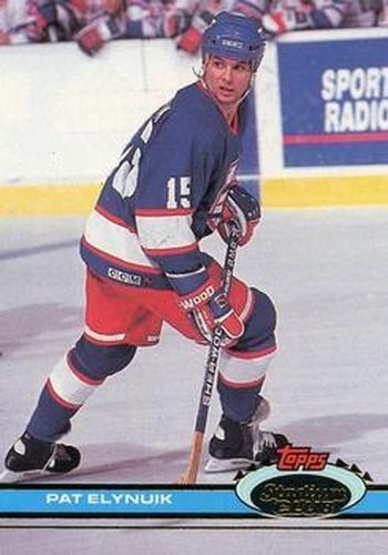 #132 Pat Elynuik - Winnipeg Jets - 1991-92 Stadium Club Hockey