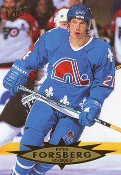 #132 Peter Forsberg - Quebec Nordiques - 1995-96 Ultra Hockey