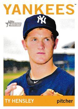 #132 Ty Hensley - GCL Yankees - 2013 Topps Heritage Minor League Baseball