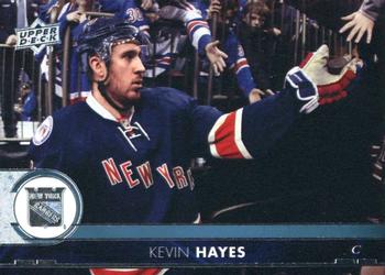 #132 Kevin Hayes - New York Rangers - 2017-18 Upper Deck Hockey