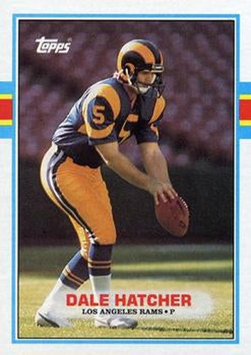 #132 Dale Hatcher - Los Angeles Rams - 1989 Topps Football