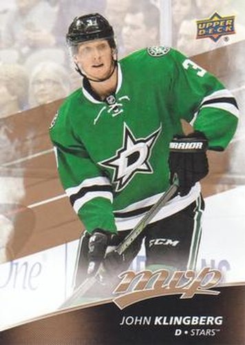 #133 John Klingberg - Dallas Stars - 2017-18 Upper Deck MVP Hockey