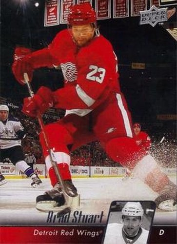 #133 Brad Stuart - Detroit Red Wings - 2010-11 Upper Deck Hockey