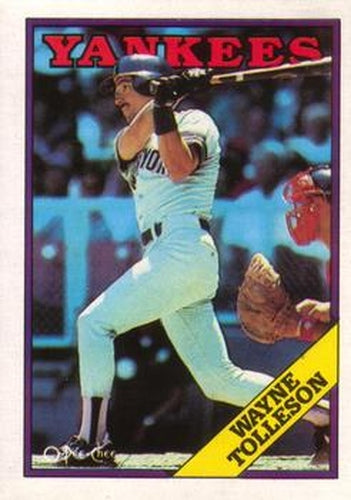 #133 Wayne Tolleson - New York Yankees - 1988 O-Pee-Chee Baseball
