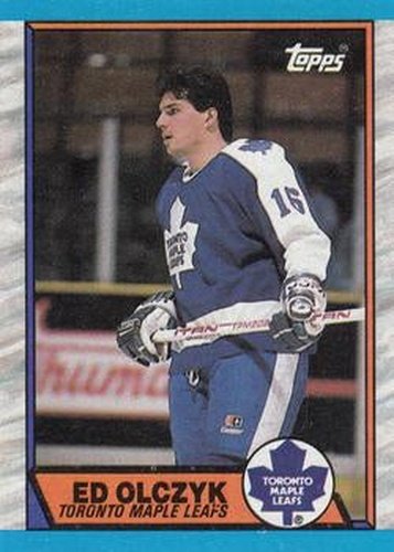 #133 Ed Olczyk - Toronto Maple Leafs - 1989-90 Topps Hockey