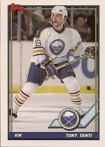 #133 Tony Tanti - Buffalo Sabres - 1991-92 Topps Hockey