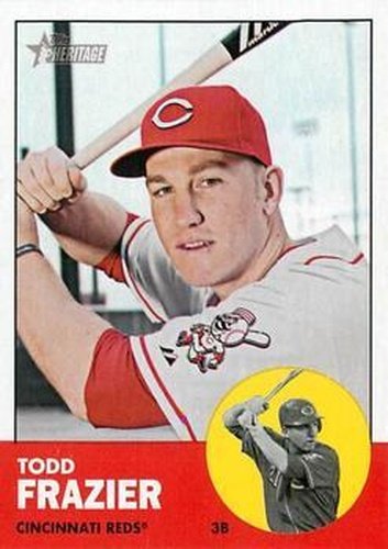 #133 Todd Frazier - Cincinnati Reds - 2012 Topps Heritage Baseball