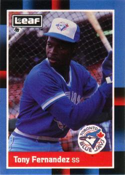 #133 Tony Fernandez - Toronto Blue Jays - 1988 Leaf Baseball