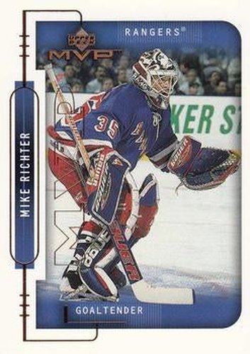 #133 Mike Richter - New York Rangers - 1999-00 Upper Deck MVP Hockey