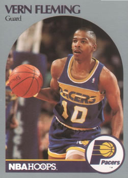 #133 Vern Fleming - Indiana Pacers - 1990-91 Hoops Basketball